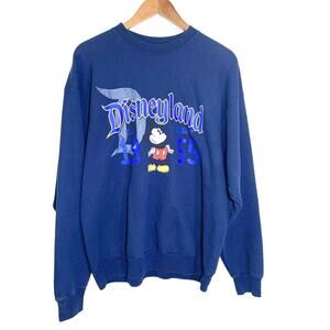 Disney x Hanes Disneyland Resort Established 1955 Mickey Sweatshirt Navy Large